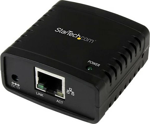 Server printimi USB StarTech LPR 10/100Mbps, Ethernet RJ-45, i zi