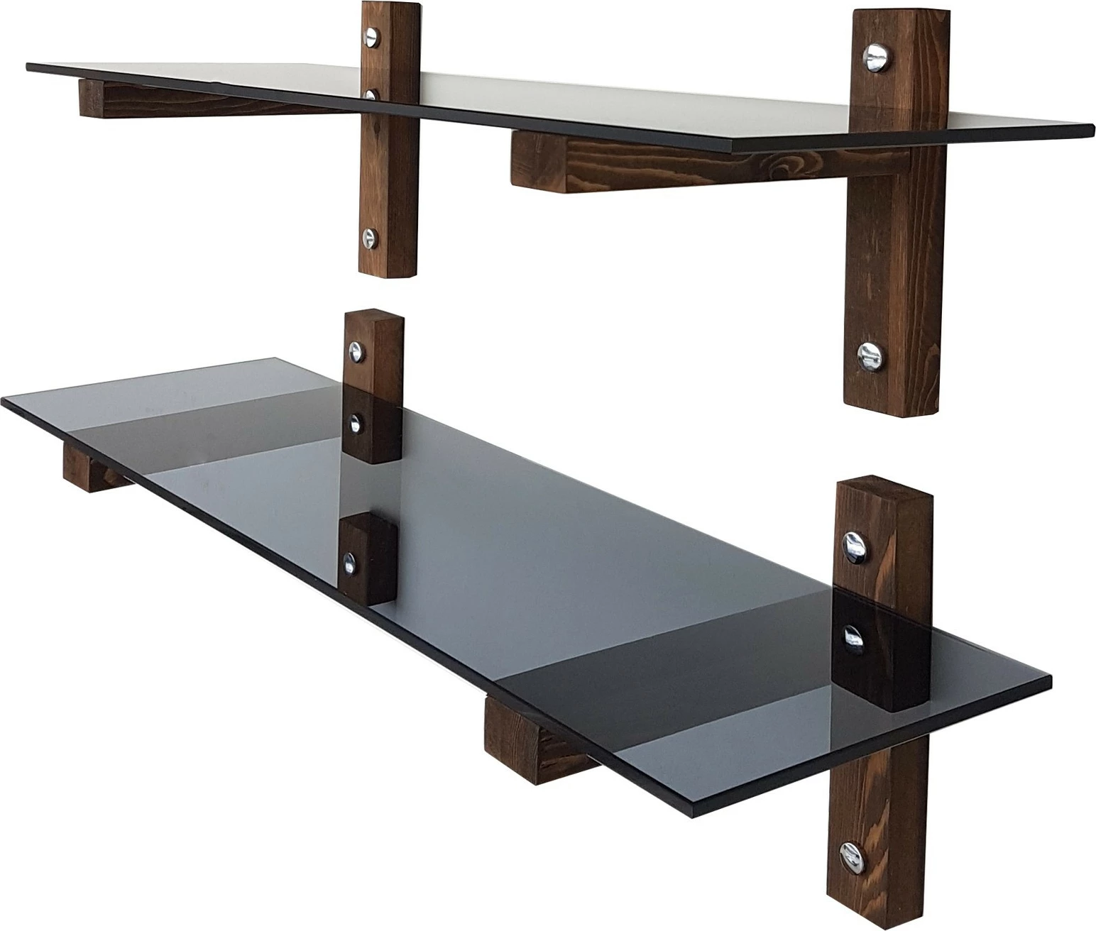 Raft muri Hanah Home, R202, ngjyrë arre dhe fume, 2 copë