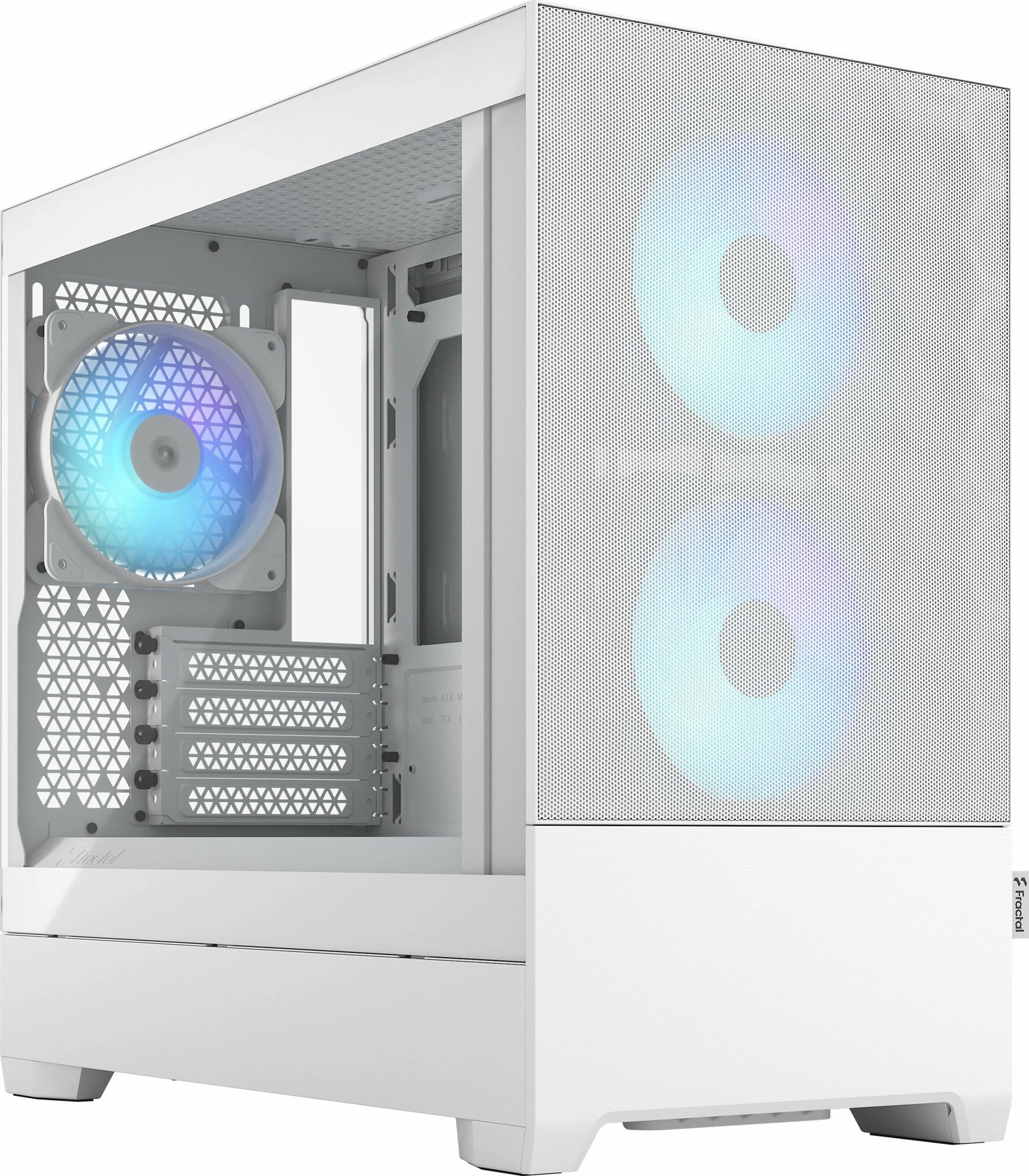Kasë Fractal Design Pop Mini Air RGB FD-C-POR1M-01 Micro-ATX/Mini-ITX e bardhë