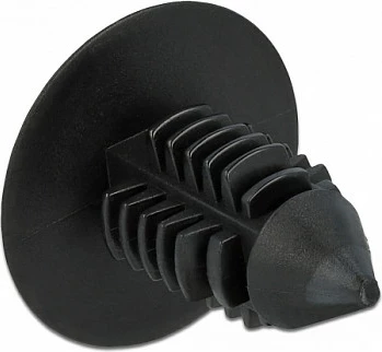 Klip fiksues DeLOCK Fir Tree, najlon, 15 mm, 10 copë, i zi