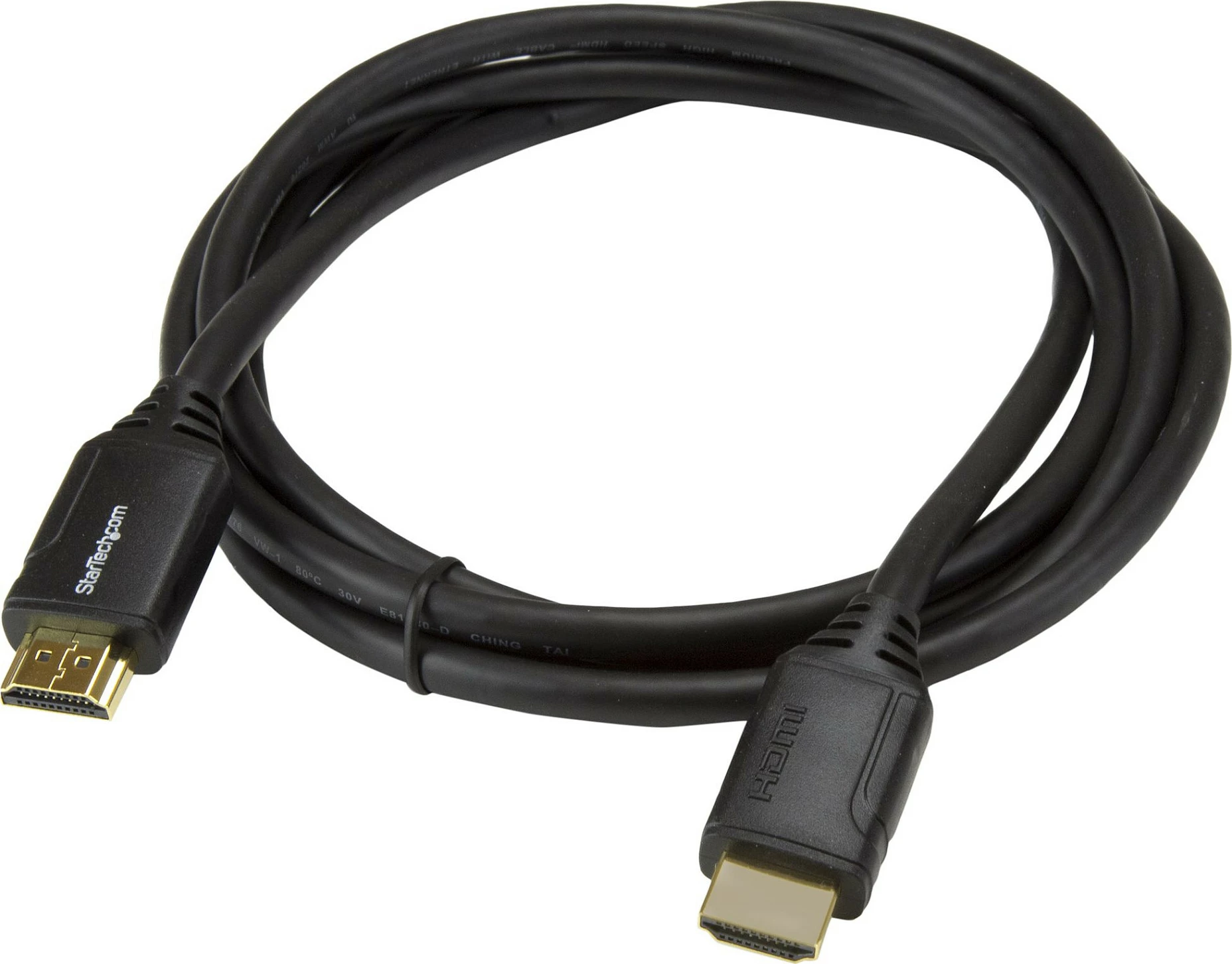 Kabëll HDMI StarTech HDMM2MP, 2m, HDMI 2.0, 4K@60Hz, HDR10, Ethernet, i zi