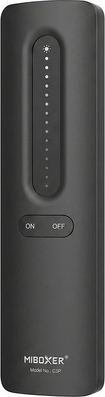 Telekomandë LED Miboxer C1P, 2.4GHz, CCT dual white + dimmer, e zezë