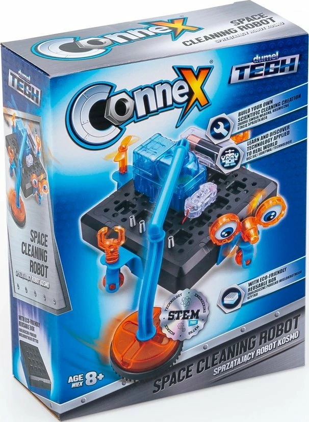 Set lodër ndërtimi robot pastrues hapësinor Dumel Connex Kosmo, STEM, 8+