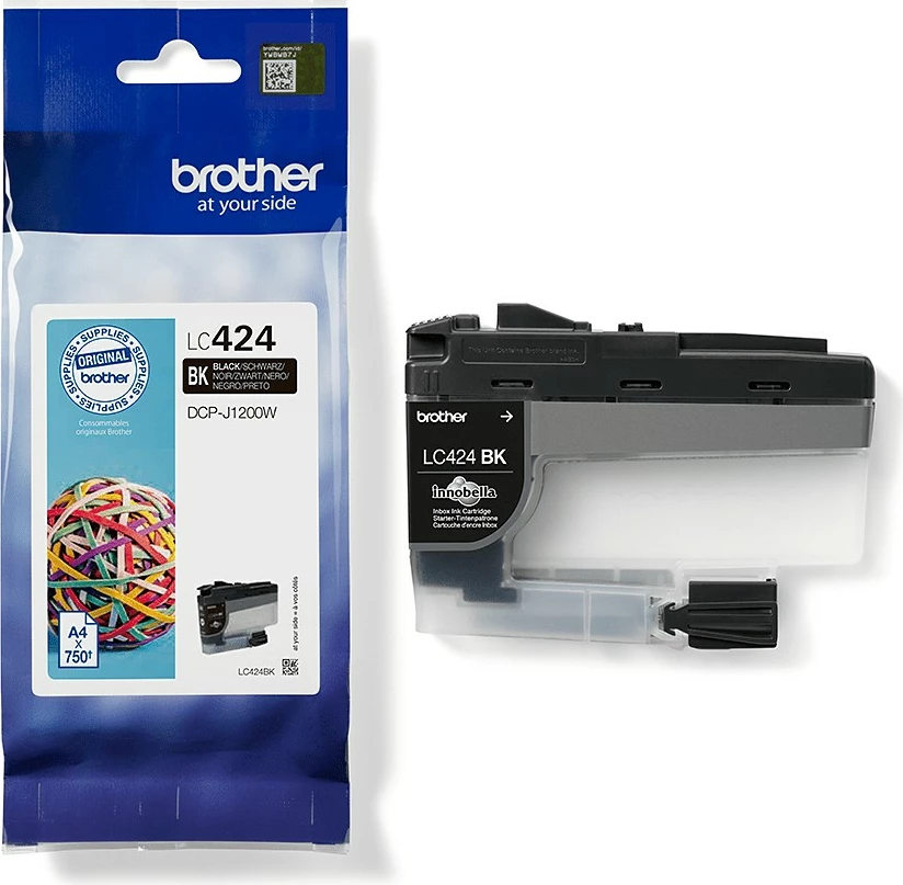 Toner Brother LC424BK, 750 faqe, Ngjyrë e zezë