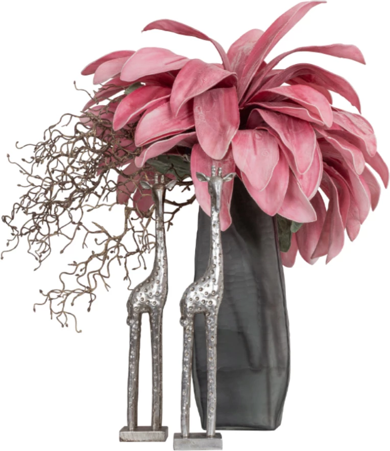 Vazo Meissel, qelq gri, 15x9x40 cm