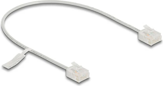 Kabllo rrjeti DeLOCK RJ45 Cat6 UTP Ultra Slim 0.3 m, gri