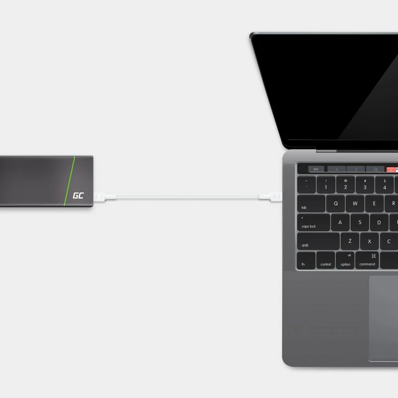 Kabllo USB Green Cell KABGC30W, USB 3.2 Gen 1, 1.2 m, USB C, Bardhë