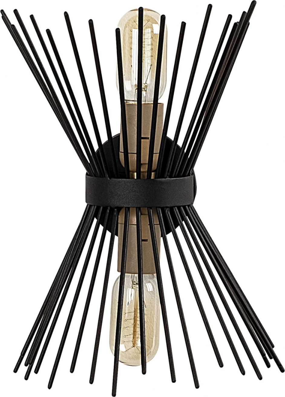 Llambë muri metalike e zezë FH7299 23X16X33 cm