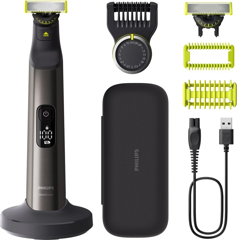 Makinë rroje Philips OneBlade Pro 360 QP6652/61 për fytyrë dhe trup, Krom