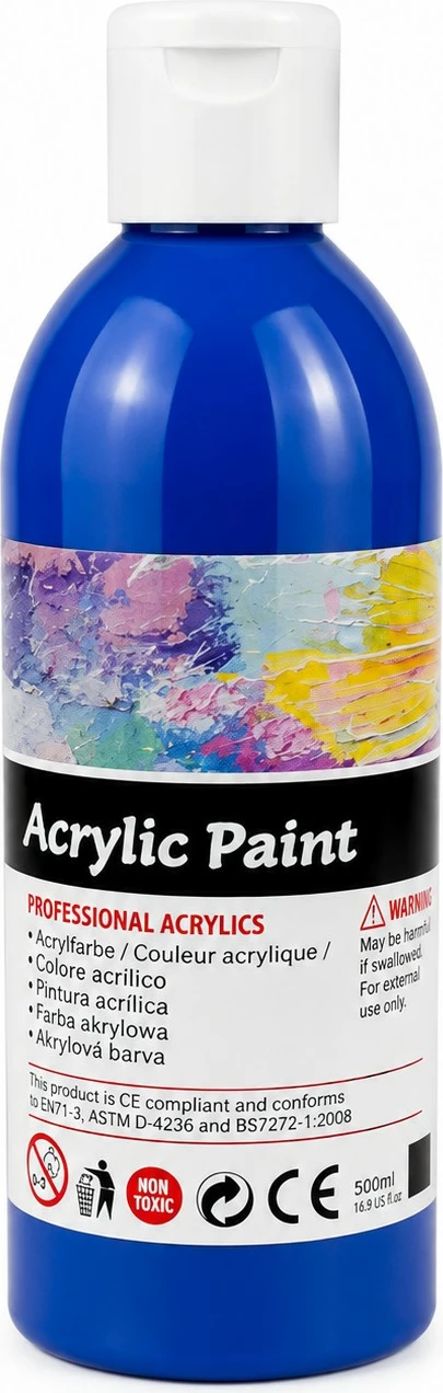 Ngjyrë Akrilike Blu – 500 ml
