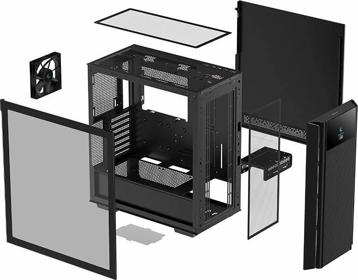 Kasë Deepcool CH510 Mesh Digital R-CH510-BKNSE1-G-1, midi tower ATX/eATX, e zezë