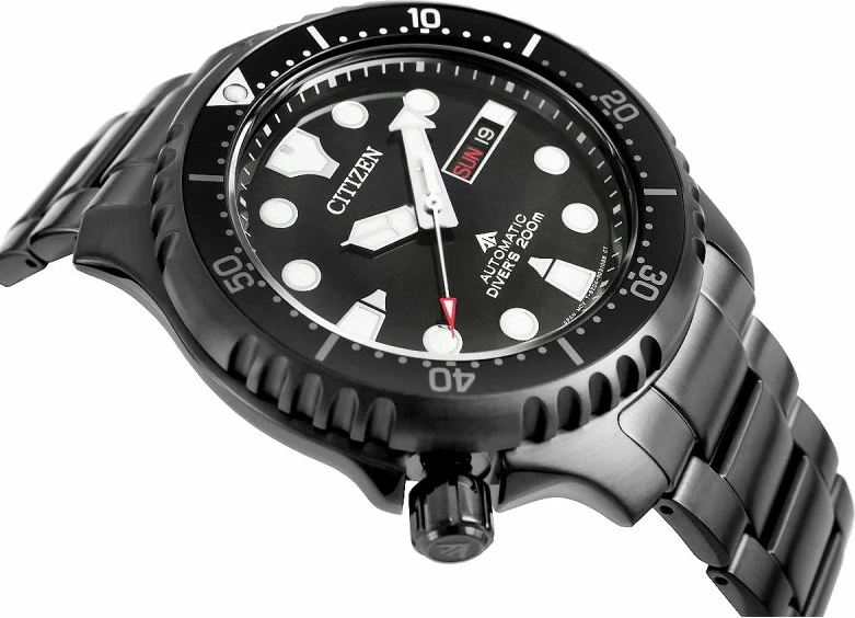 Orë dore për meshkuj Citizen, e zezë