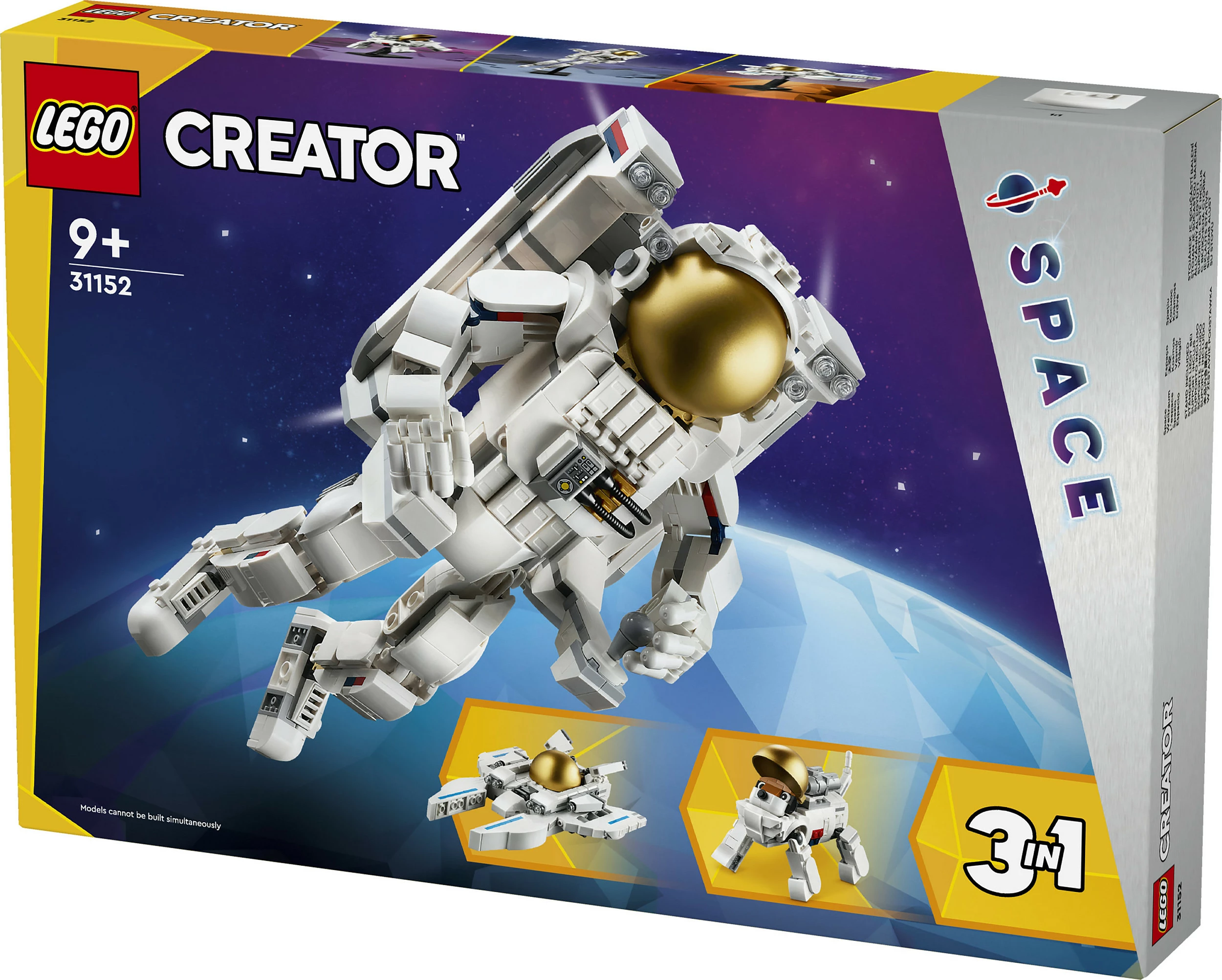 Set ndërtimi LEGO Creator 3in1 Space Astronaut 31152, 647 pjesë, multikolor