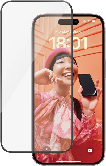Mbështjellës PanzerGlass 3in1 set për iPhone 15 Plus, transparent