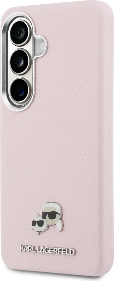 Mbështjellës Karl Lagerfeld Saffiano KC Metal Logo për Samsung Galaxy S26+ me MagSafe, rozë
