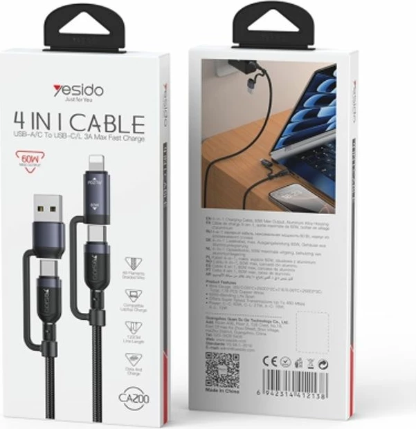 Kabllo 4 Ne 1 Type-c Iphone Usb