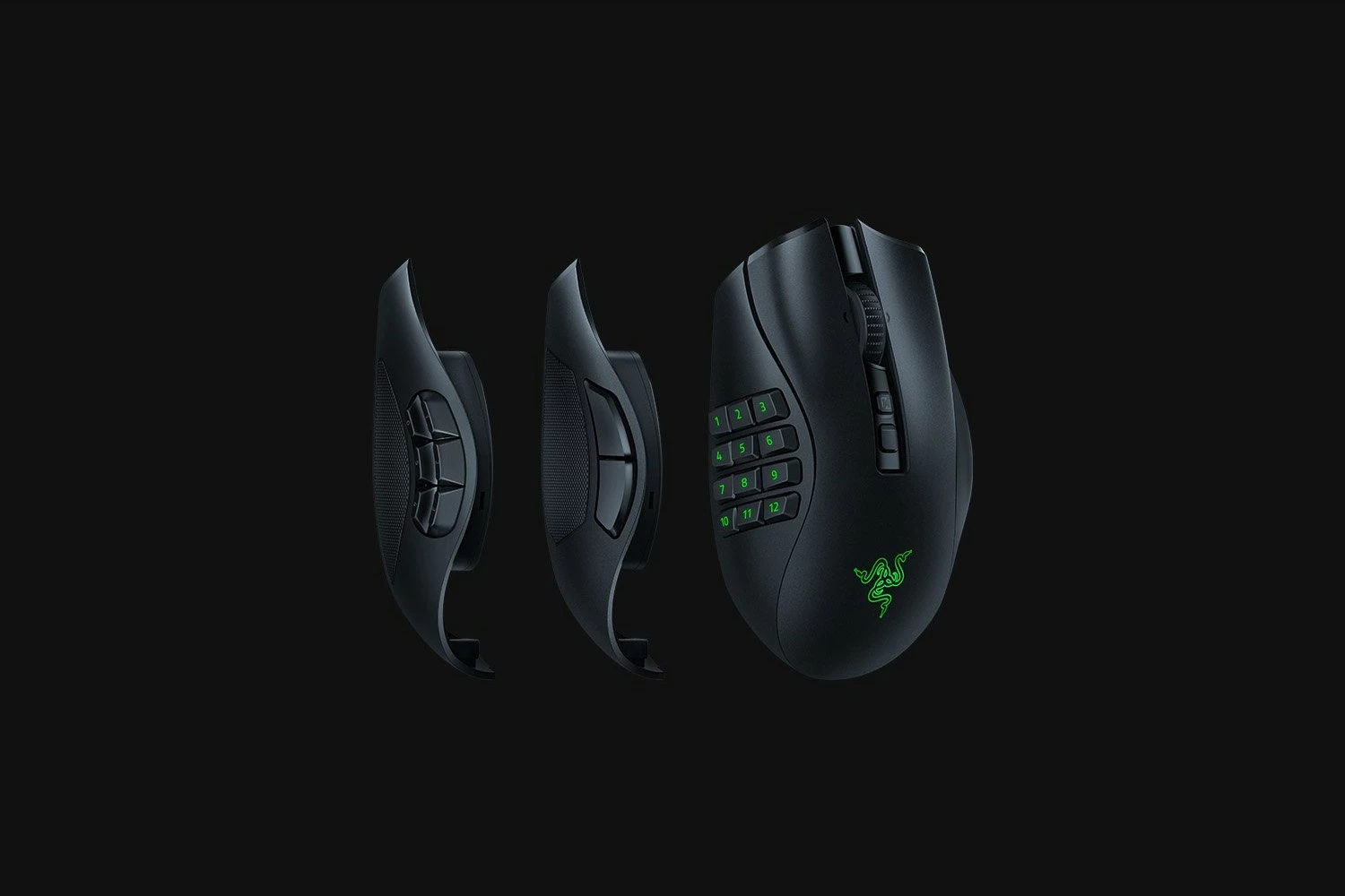Maus gaming Razer Naga V2 Pro, wireless/Bluetooth/USB Type-C, i zi
