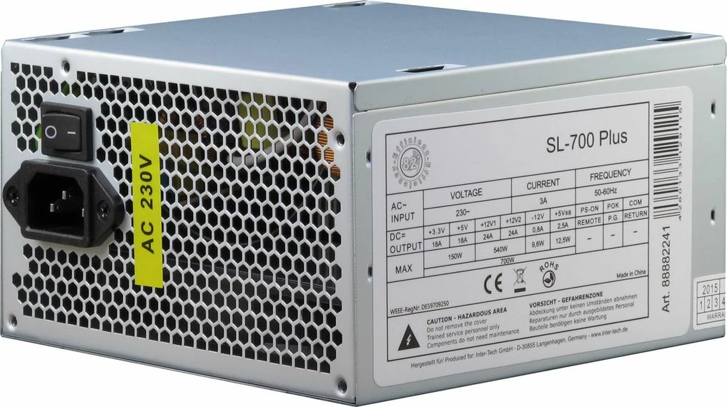 Furnizues rryme PC Inter-Tech SL-700 Plus 700W ATX, PFC aktiv