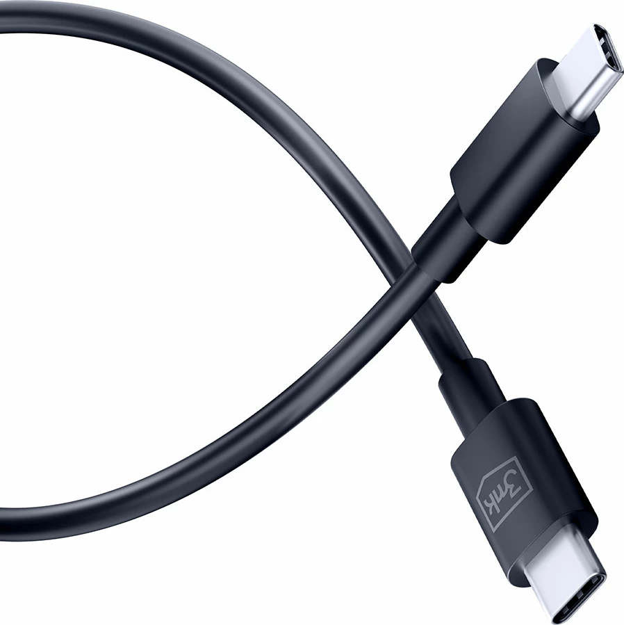 Kabllo USB-C në USB-C 3mk Hyper Cable, 1.2m, 100W, e zezë