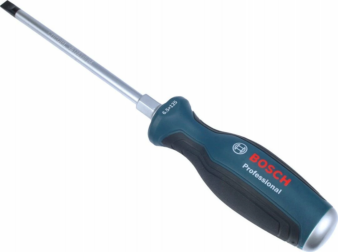 Kaçavidë Bosch Professional SL 6,5 x 125 mm, krom-vanadium, SoftGrip, blu/zezë