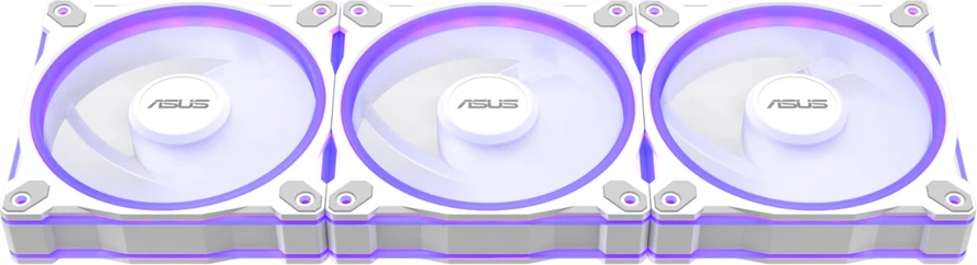 Fan kasë ASUS Prime MR120 ARGB Reverse 120mm (28mm), set 3 copë, bardhë