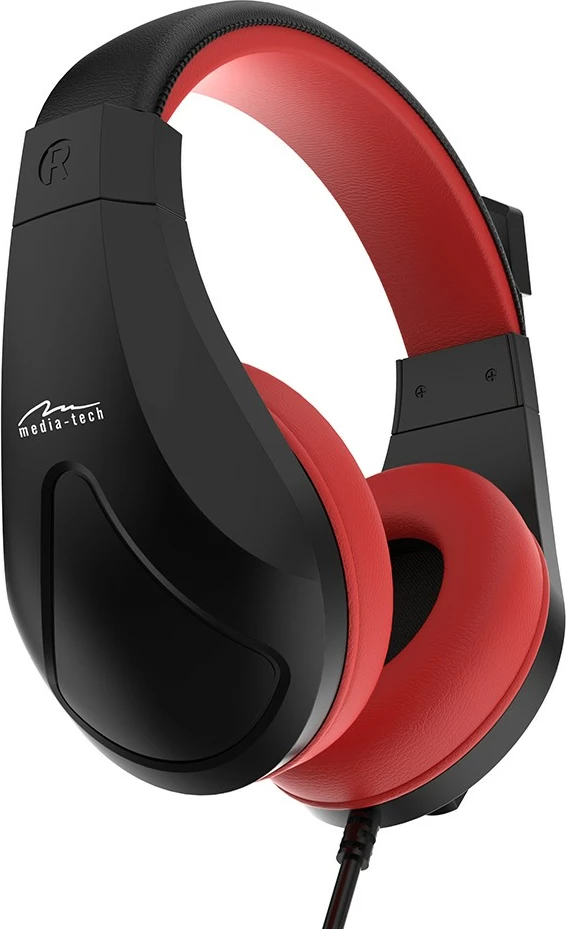 Kufje gaming Media-Tech NEMESIS MT3574 me mikrofon, USB, Zezë/Kuqe