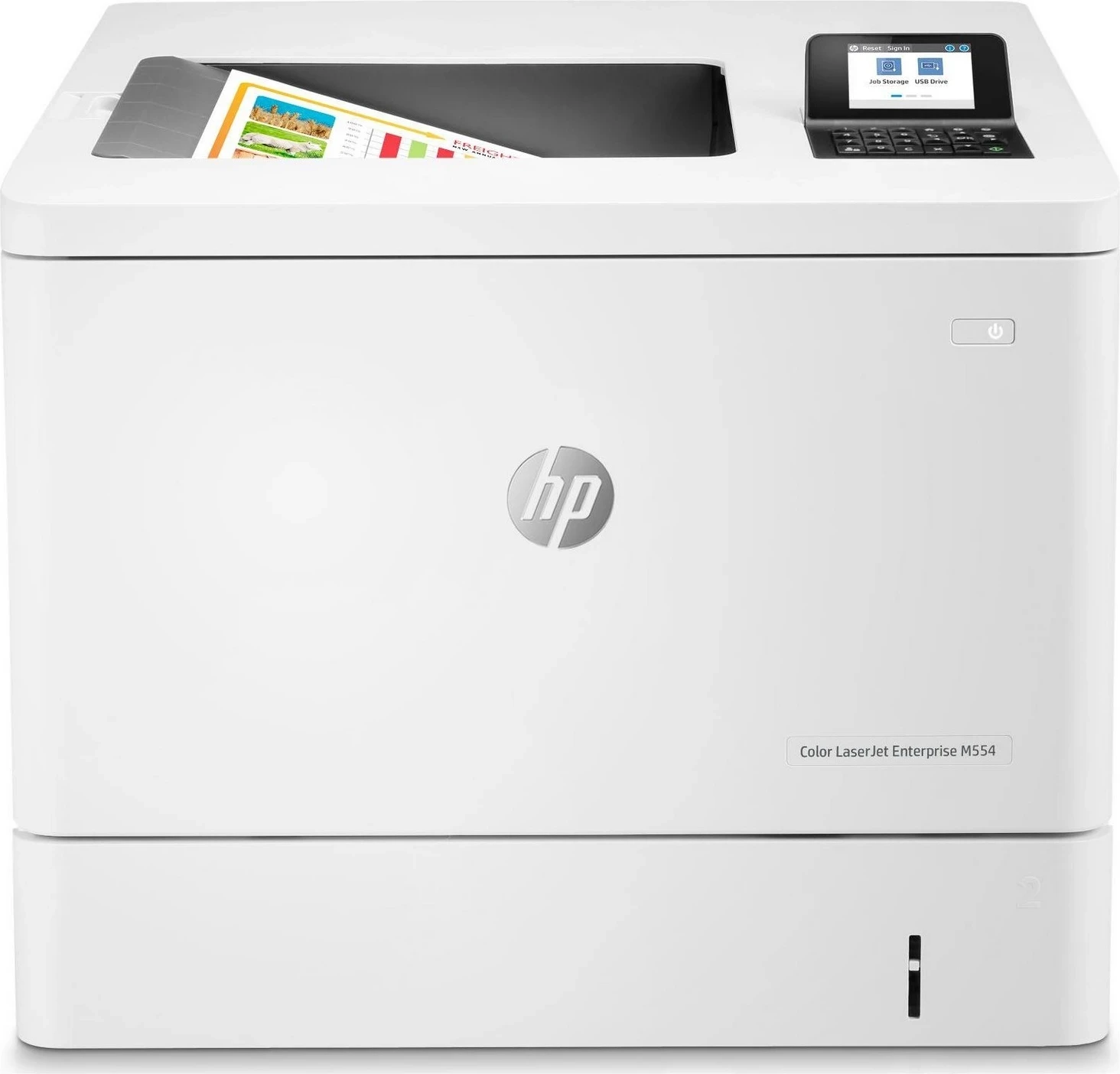 Printer HP LaserJet Enterprise Color M554dn, e bardhë