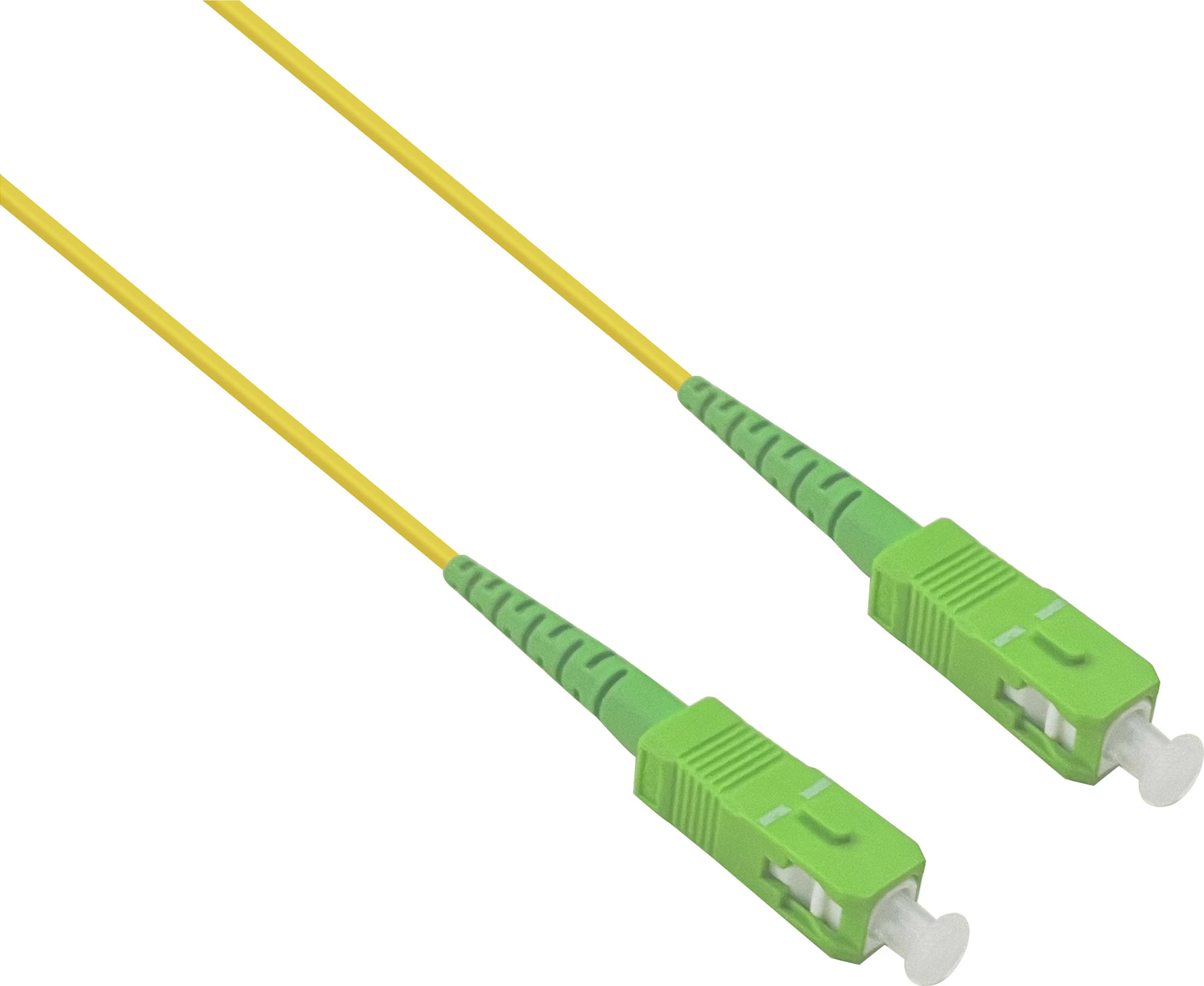 Kabllo fiber optike Helos 372025, SC/APC-SC, OS2, 5 m, verdhë/jeshile