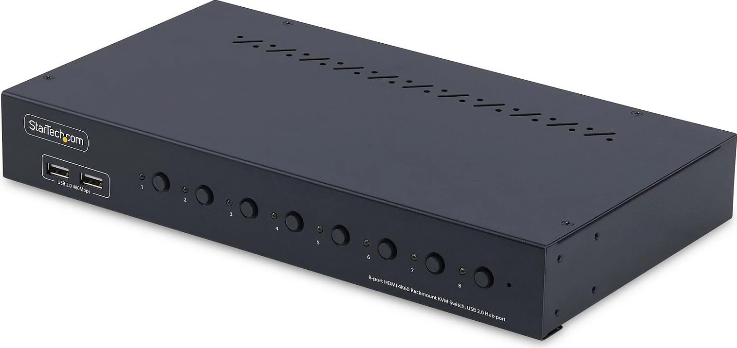 Switch KVM HDMI StarTech 8-Port, 4K 60Hz, Rack 1U, i zi