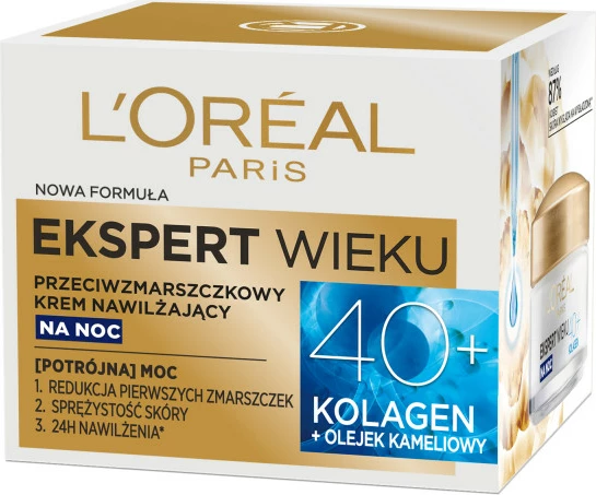 Krem nate kundër rrudhave dhe hidratues L'Oreal Paris Expert Age 40+ për femra 50ml