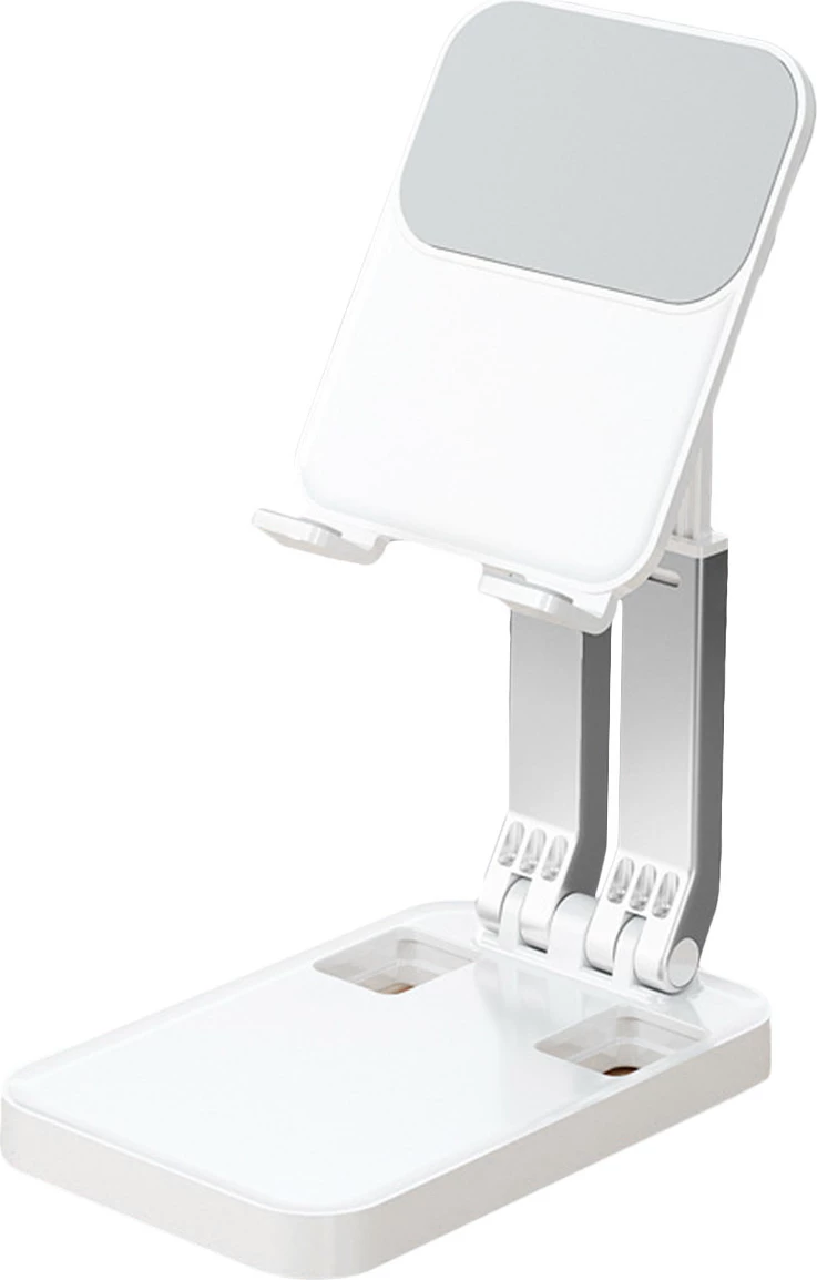 Mbajtës i palosshëm për telefon e tablet Hurtel K15, i bardhë