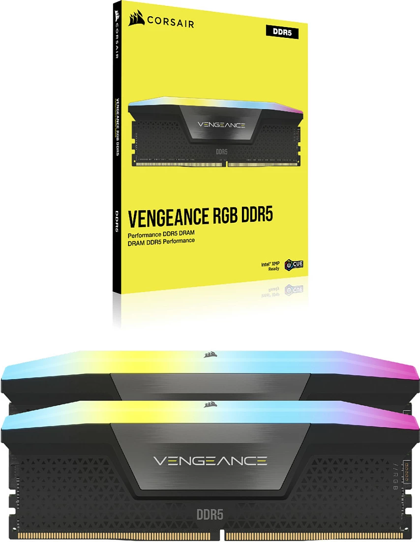 RAM Memorje Corsair Vengeance RGB CMH48GX5M2B5600C40, DDR5, 48GB (2x24GB), 5600MHz, 288-pin DIMM