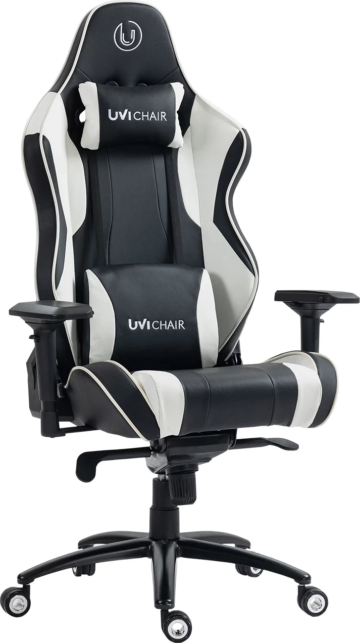 Karrige gaming/zyre UVI Sport XL UVI9000, deri 185 kg, PU lëkurë, E bardhë