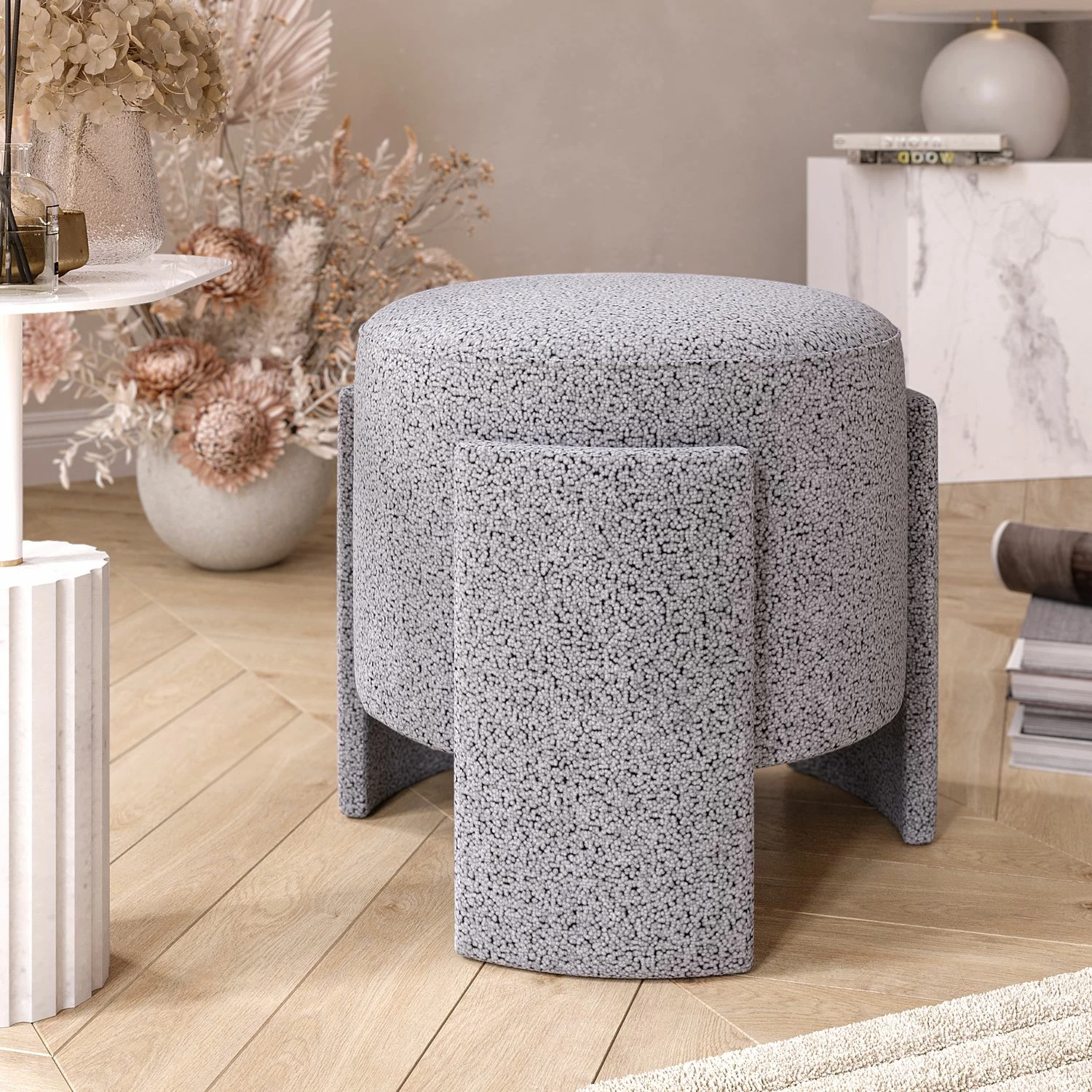 Puf Atelier del Sofa, ngjyrë hiri