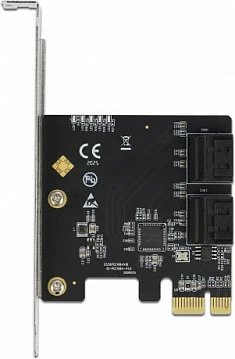 Kartelë zgjerimi SATA DeLOCK PCIe x1, 4 porta SATA 3.0, low-profile