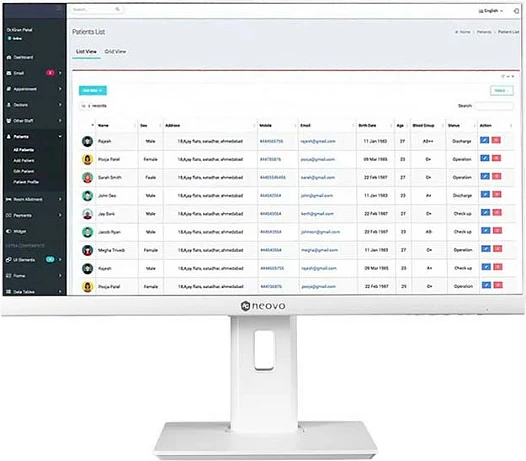 Monitor AG Neovo ME-2701, 27", Full HD, LCD, Bardhë