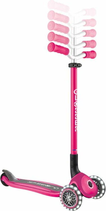 Trotinetë tre rrota Globber MASTER LIGHTS 663-110, fuchsia