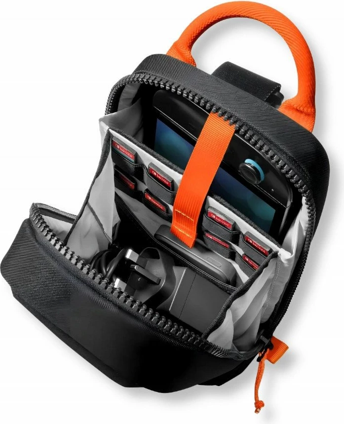 Çantë mbrojtëse Yaxo Huron për Nintendo Switch/Switch OLED/Switch 2, waterproof, me rrip të rregullueshëm, e zezë
