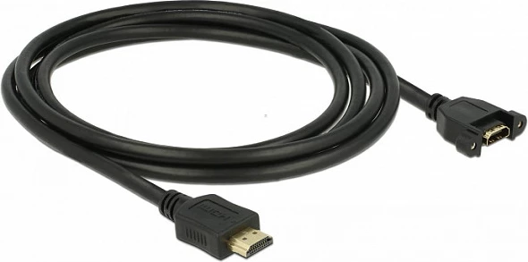 Kabllo zgjatëse HDMI DeLOCK 85464, 2 m, 4K 30Hz, Ethernet, e zezë