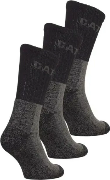 Çorape pune CAT DY271A, 39/42, Heavy Duty, 3 palë, të zeza