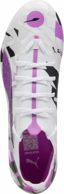 Atlete futbolli Puma për meshkuj, të bardha dhe vjollcë