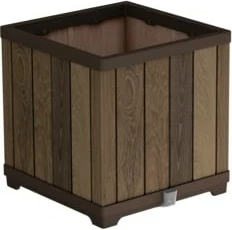 Vazo kopshti KETER 261031, teknopolimer, 455x455x455 mm, walnut