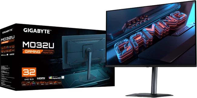 Monitor gaming GIGABYTE MO32U 32\", QD-OLED UHD 4K, 165Hz, 0.03ms, i zi