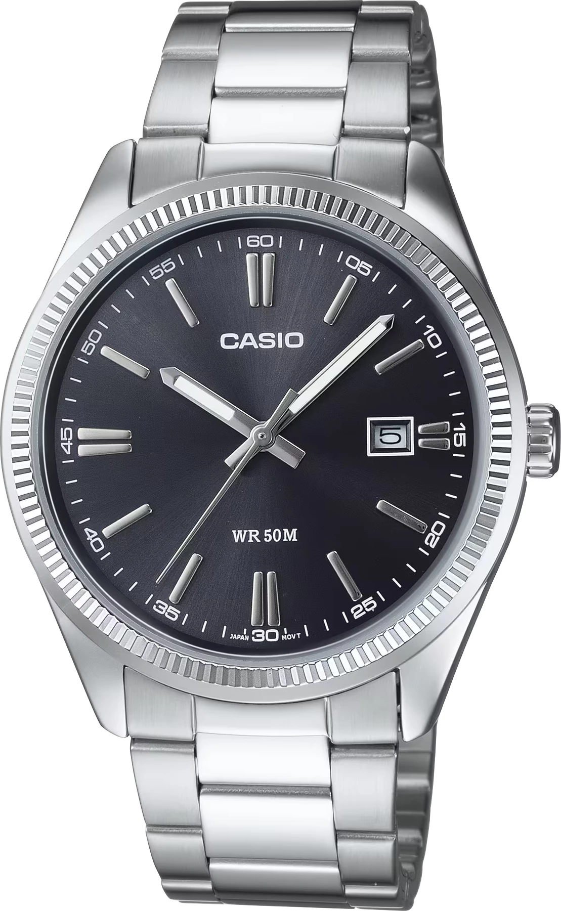 Orë dore Casio MTP-1302D-1A1V, e argjendtë