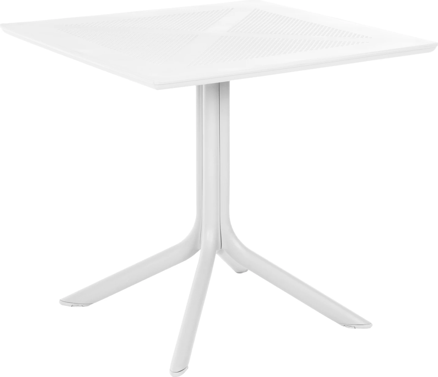 Tavolinë katrore për jashtë, polipropileni, Lunar FH5930.11, e bardhë, 80x80x75H cm