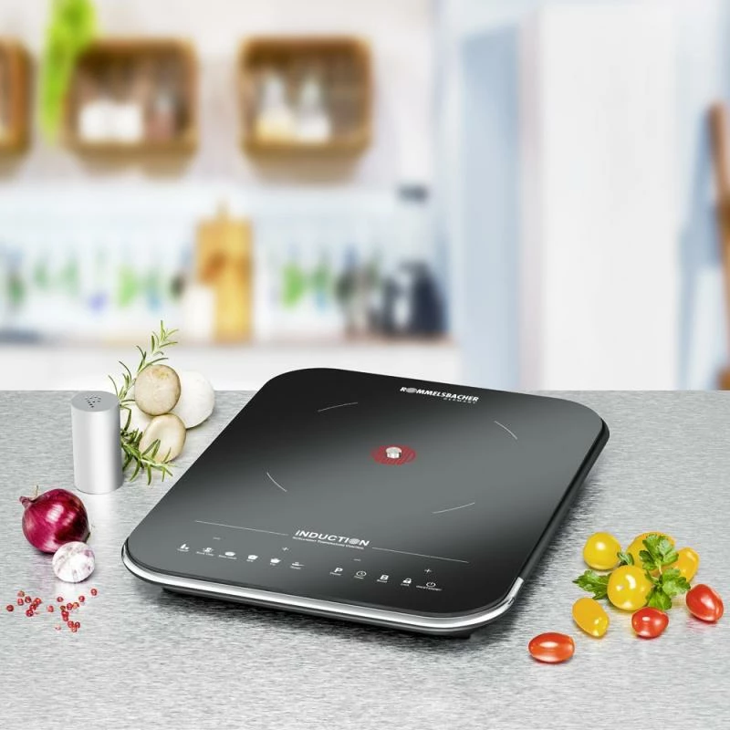 Pllakë gatimi me induksion, Rommelsbacher, CTS 2000 IN, 2000 W, një zonë, e zezë