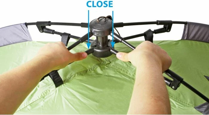 Tendë automatike BRUNNER Strato 2 Automatic 0102978N, për 2 persona, 210×140×105 cm, 1500 mm, jeshile/gri