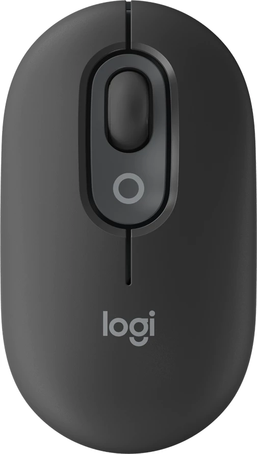 Maus Logitech POP Mouse me emoji, Bluetooth 5.1, 1000-4000 DPI, 4 butona, Graphite