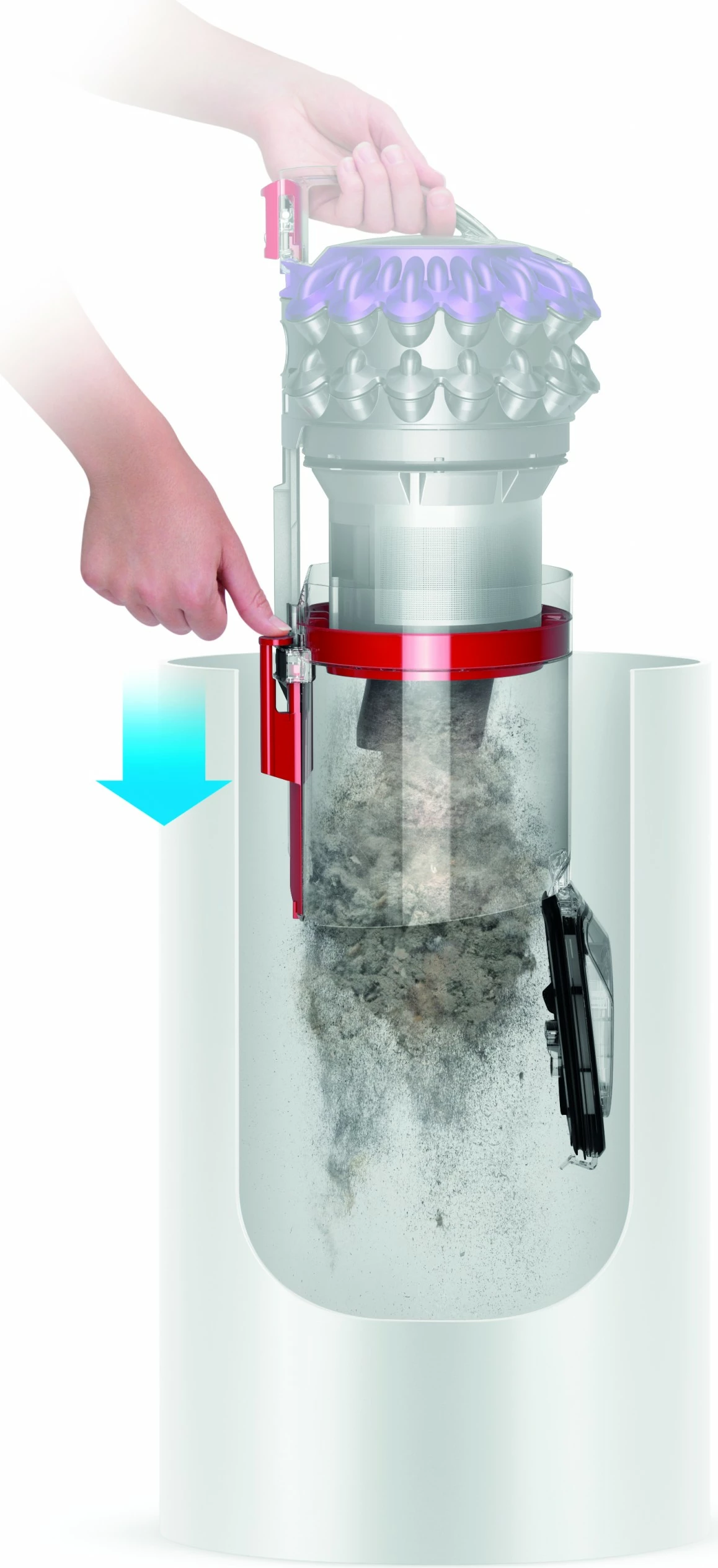 Fshesë me korrent Dyson Big Ball Parquet 2, 600 W, 1.5 L, Argjendtë/Vjollcë