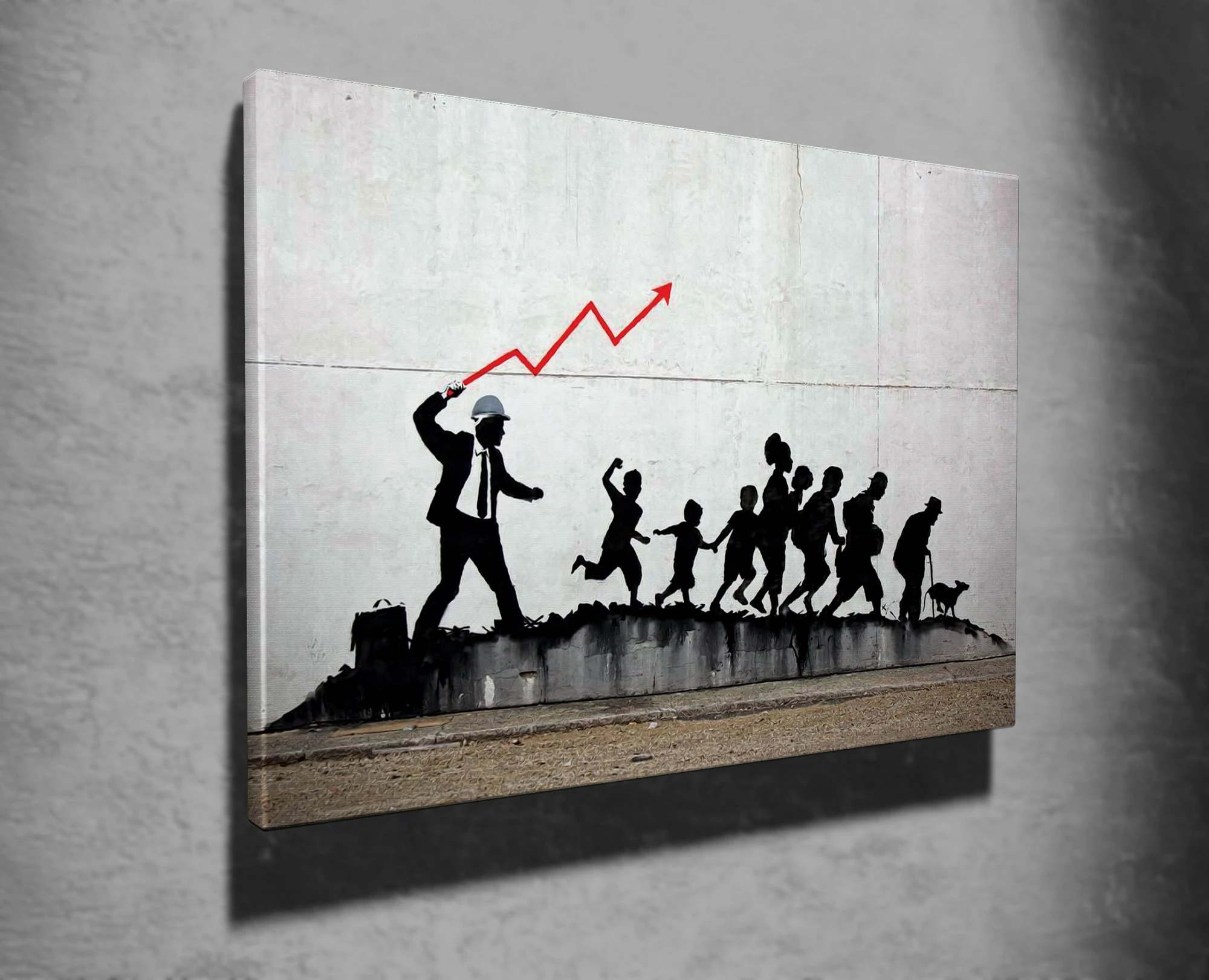 Pikturë dekorative në kanavacë, Banksy, shumëngjyrëshe, WY30, 50x70cm